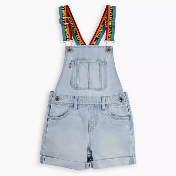 Levi’s BIG GIRLS DENIM Shortall - Size 16 (Woman’s XS) - Picture 2 of 11
